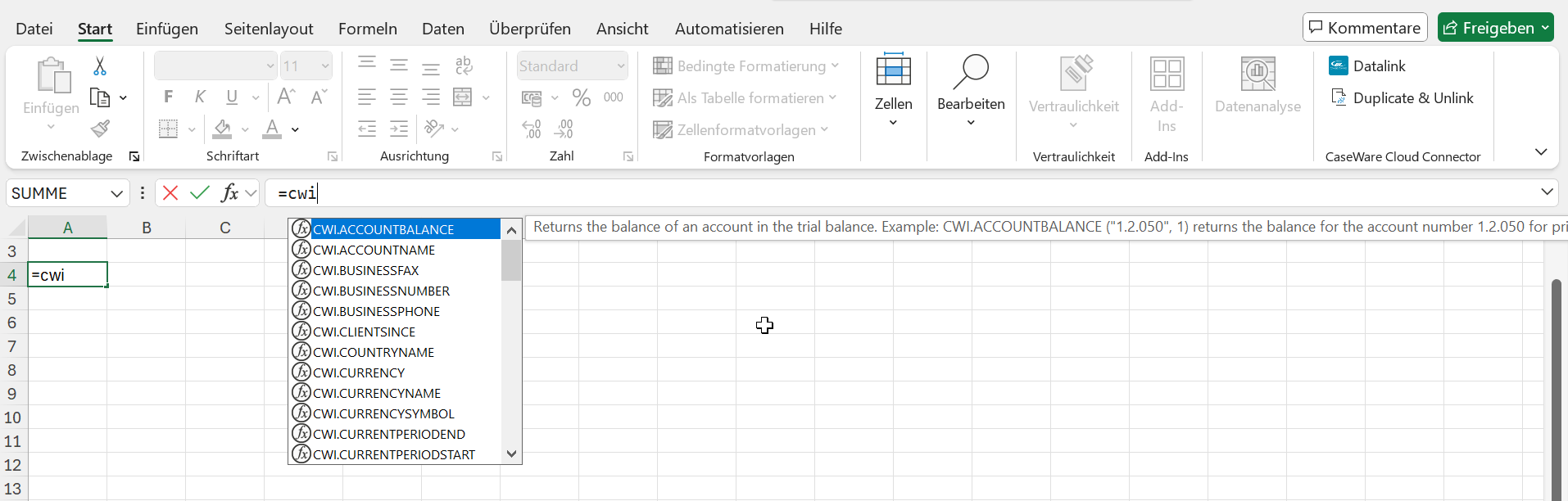 How to display a list of all the available Cloud Connector functions.