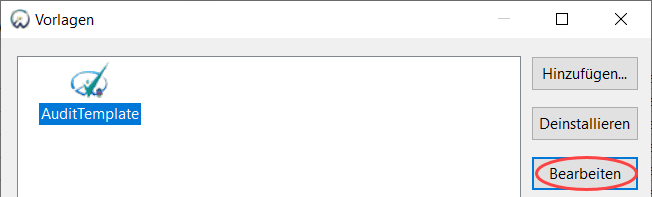 Templates menu