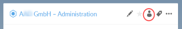 The Share icon displayed on the Entities page.