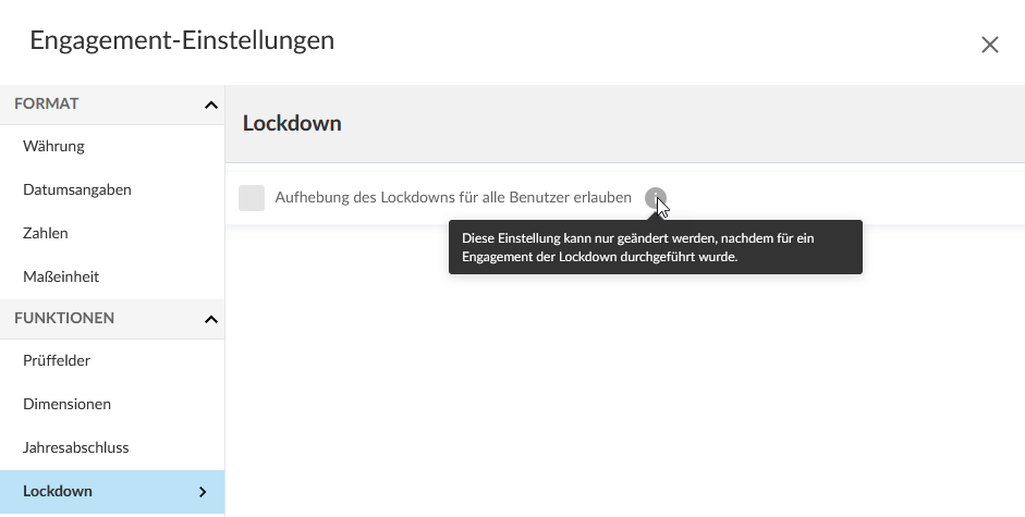 the dialog for enabling non-admin to unlock an engagement from Engagement settings