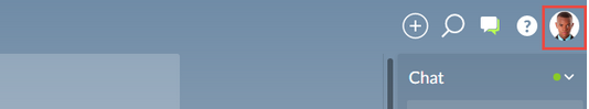 User avatar in the top-right corner of the Cloud interface.