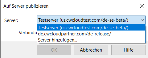 Select a Cloud entity for the Working Papers file.