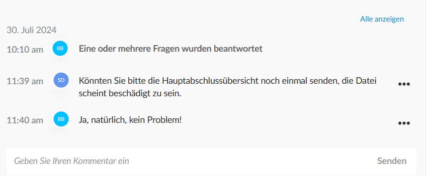 The query question history.