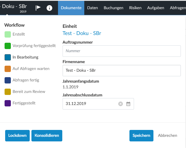 Engagement properties dialog