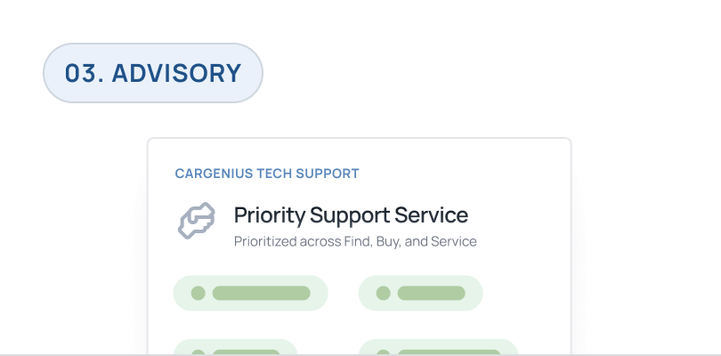 CarGenius tech support priority service card