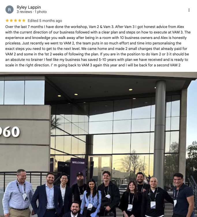Verified Google review