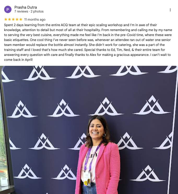 Verified Google review