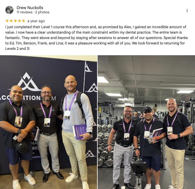 Verified Google review