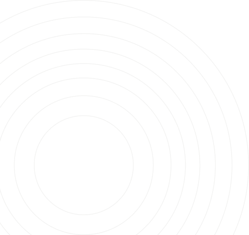 Series of six concentric light gray circles on a black background.