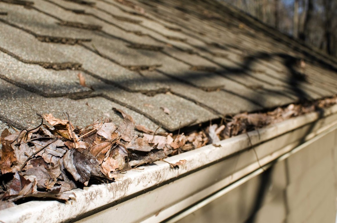 clogged gutters in Fullerton
