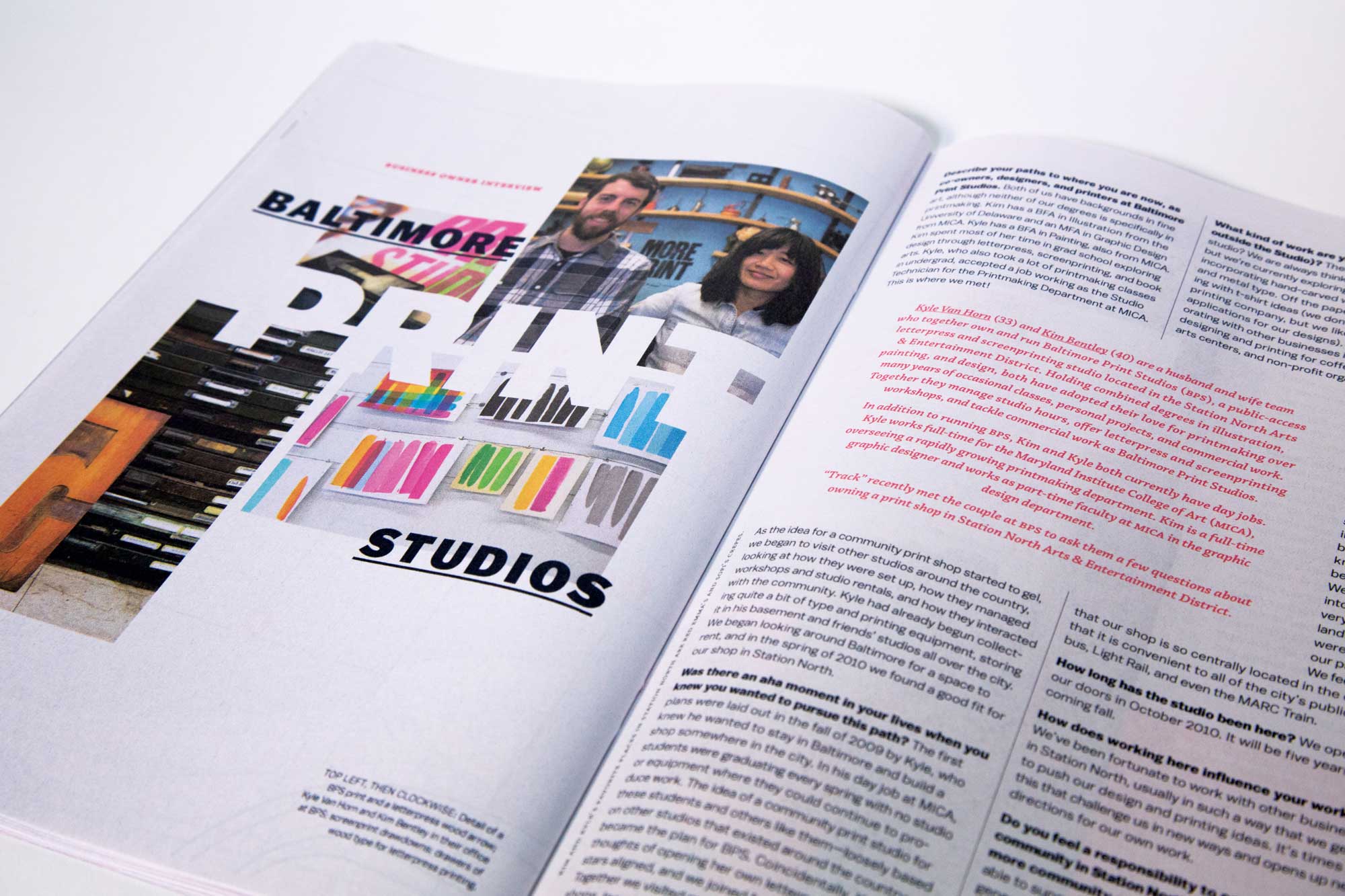 publication spread