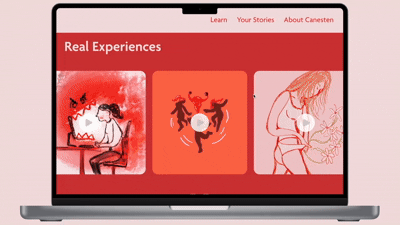 A GIF showcasing the complete label layout for all the flavors.