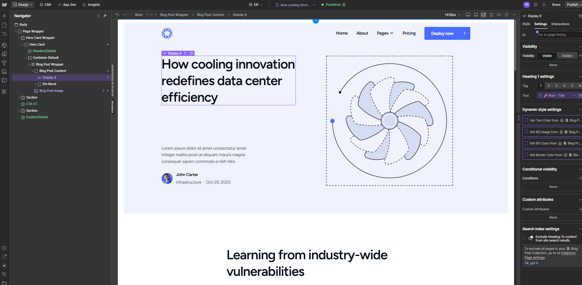CMS Page - DatacenterAI - Webflow Template | BRIX Templates