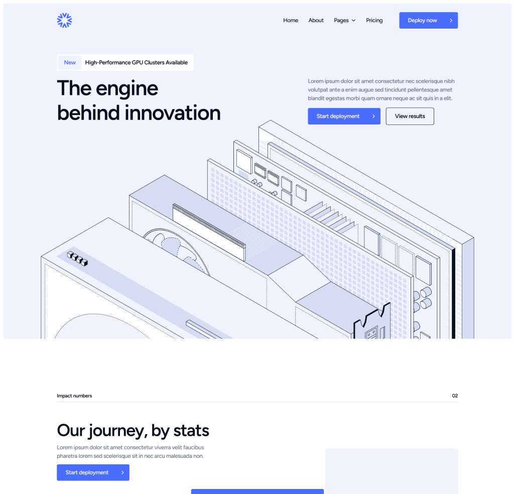 DatacenterAI - Home V2 Page - Datacenter Webflow Template