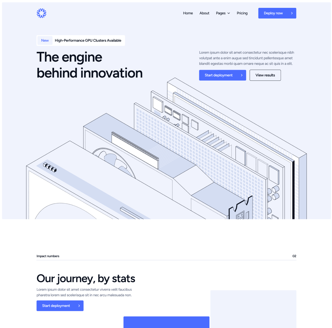 DatacenterAI - Home V2 Page - Datacenter Webflow Template