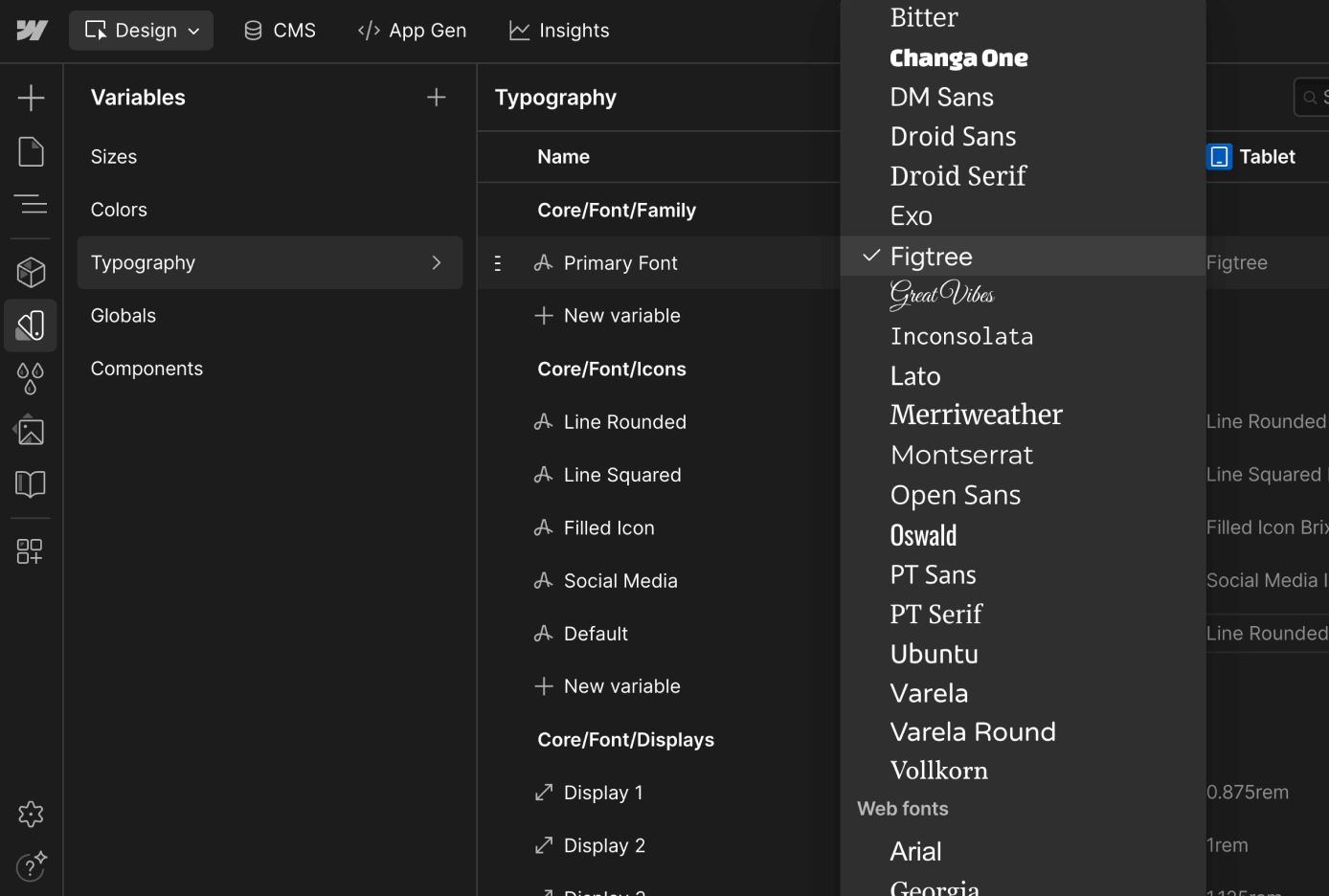 Fonts - Datacenter Webflow Template
