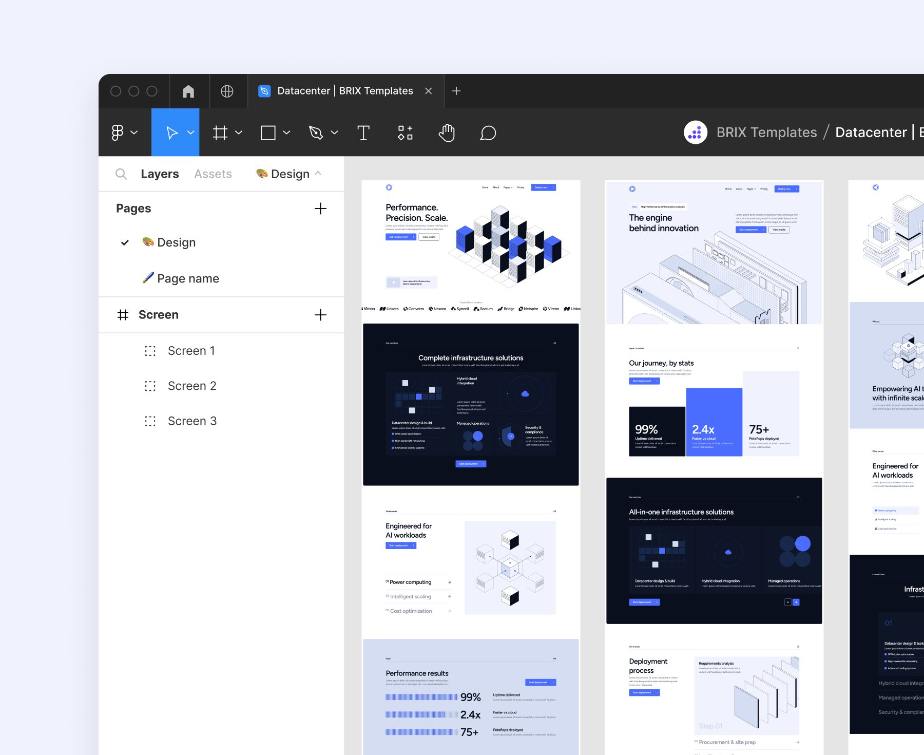 Datacenter - Figma File Included - Data Center Webflow Template