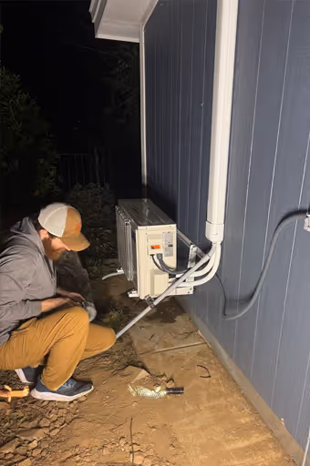 Drain line repair for HVAC Unit - Providing professional handyman services and home repairs in Simi Valley.