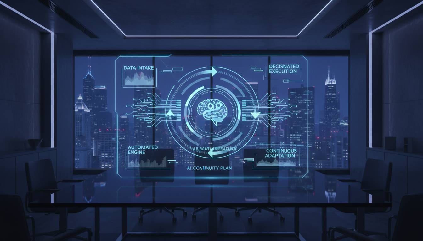 AI-powered business continuity plan keeping a small business running automatically