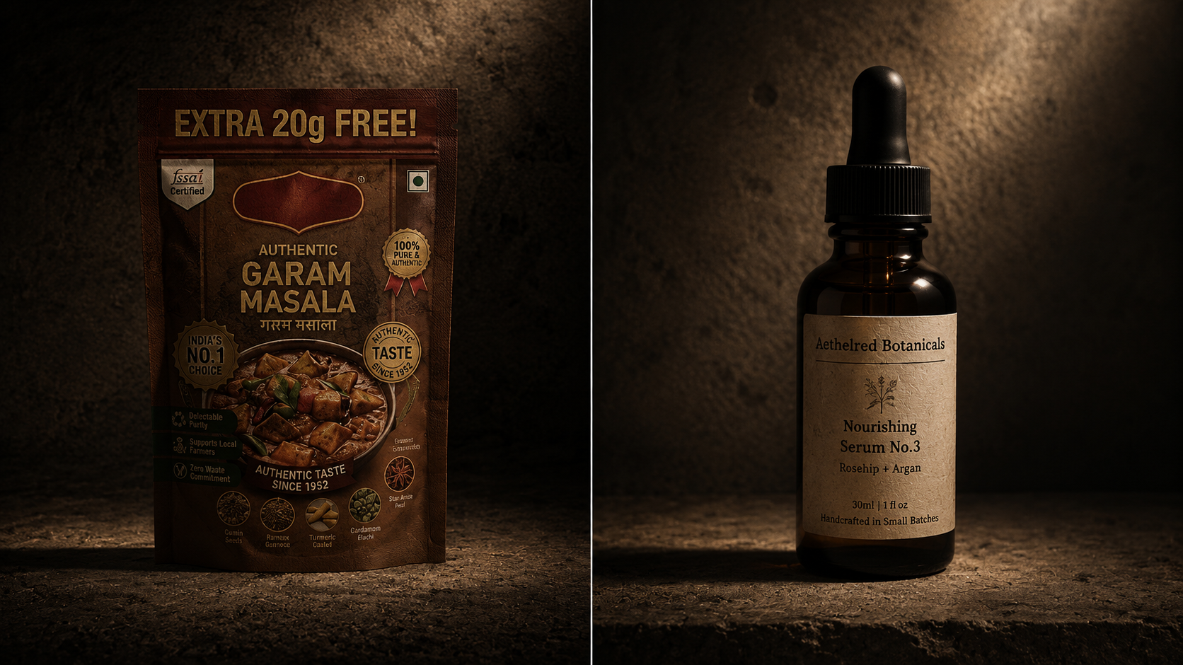 The contrast between packaging that adds sustainability claims and packaging where restraint itself becomes the brand identity.