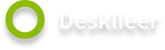 Deskliefer company logo with a green circular design.