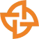 Orange compass rose symbol with four arrows pointing in cardinal directions.