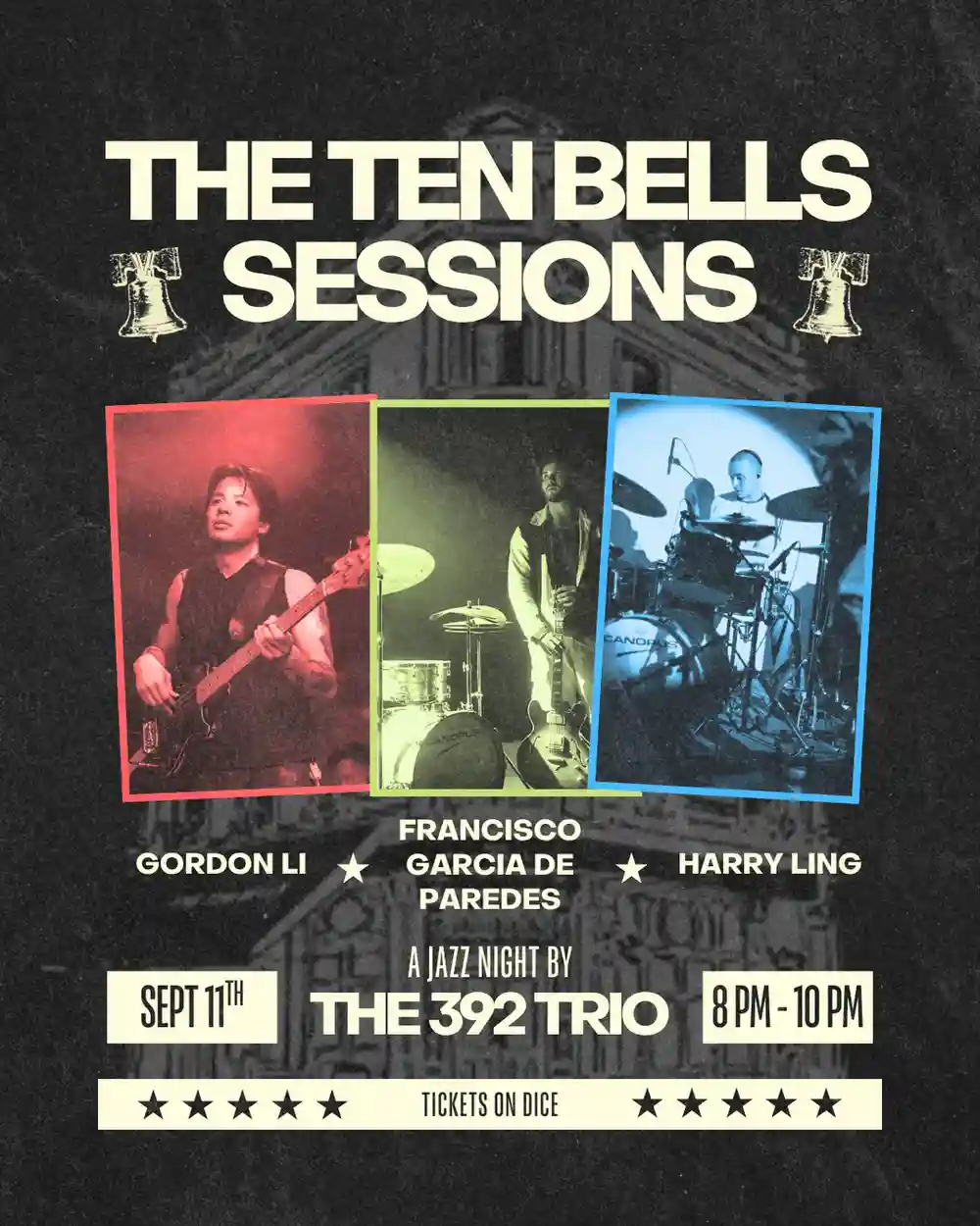 Jazz is coming to The Ten Bells!

Introducing The 392 Trio, a London-formed trio bringing live jazz to the pub for a new monthly residency. 

Featuring world-renowned drummer @mackwood.ling , alongside guitar maestros @frankformers and @don_glori_aka_gordon .

Friday 11th September | 8-10PM
Tickets in bio

Join us for the first night of the residency, with great music, drinks and a proper Friday night at The Ten Bells!
