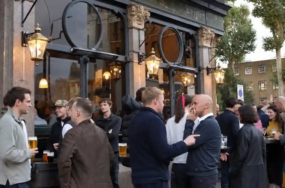 Clocking off and heading to The Ten Bells! Friday drinks, good company and the weekend ahead. Find us on Commercial Street 📍