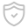 Simple shield icon with a checkmark inside.