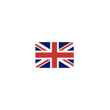 United Kingdom Union Jack flag with red, white, and blue crosses.