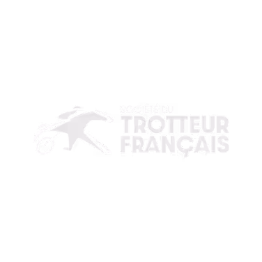Logo of Société du Trotteur Français featuring a stylized horse and sulky.