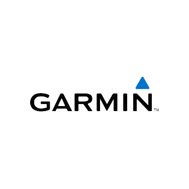 Garmin logo with a blue triangle above the letter N.