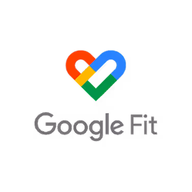 Google Fit logo with a heart shape formed by red, blue, yellow, and green segments above the text 'Google Fit'.