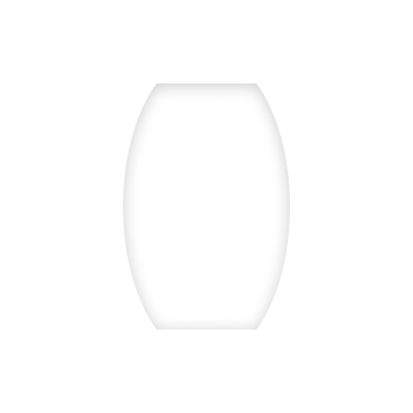 White capsule-shaped vertical gradient shadow on a transparent background.