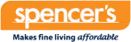 Spencer's logo with white lowercase text on an orange background.