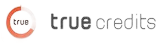 True Credits logo with orange circular design and text 'true credits'.