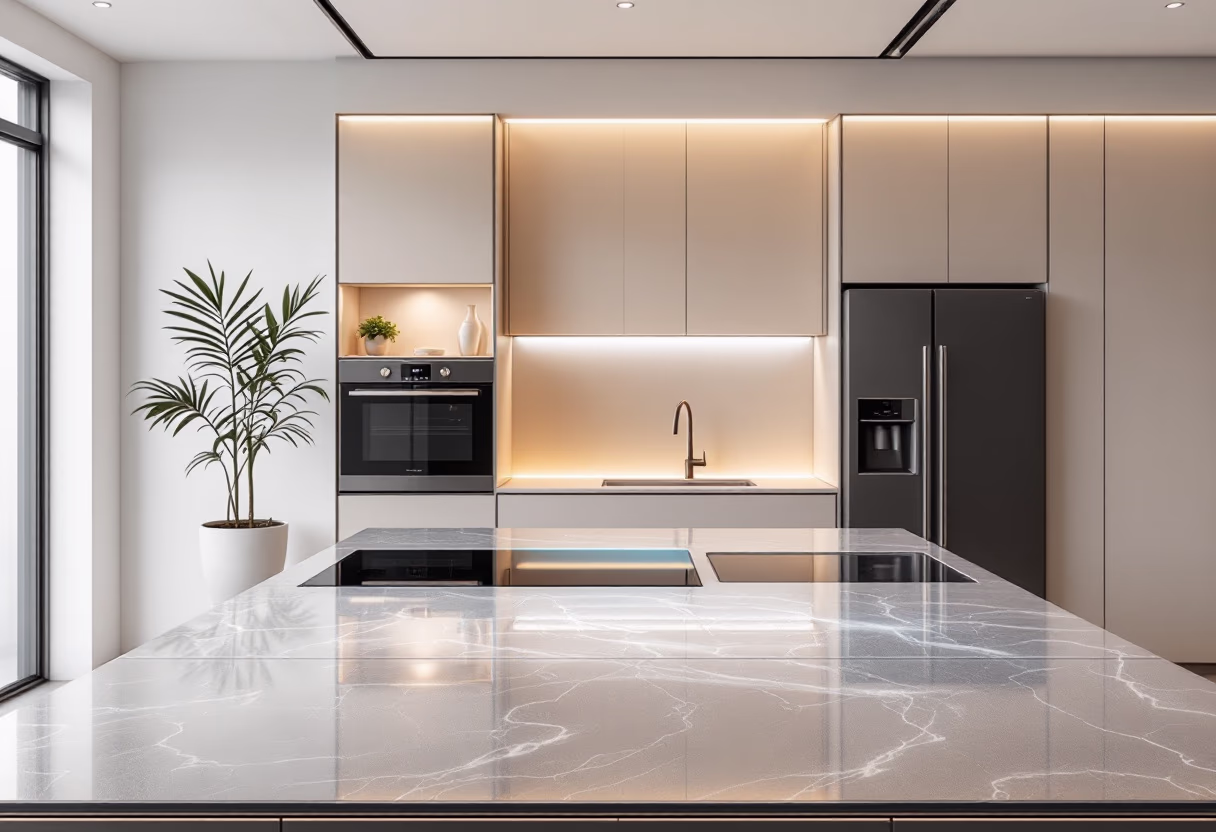 image of modern kitchen design (for an interior design firm)
