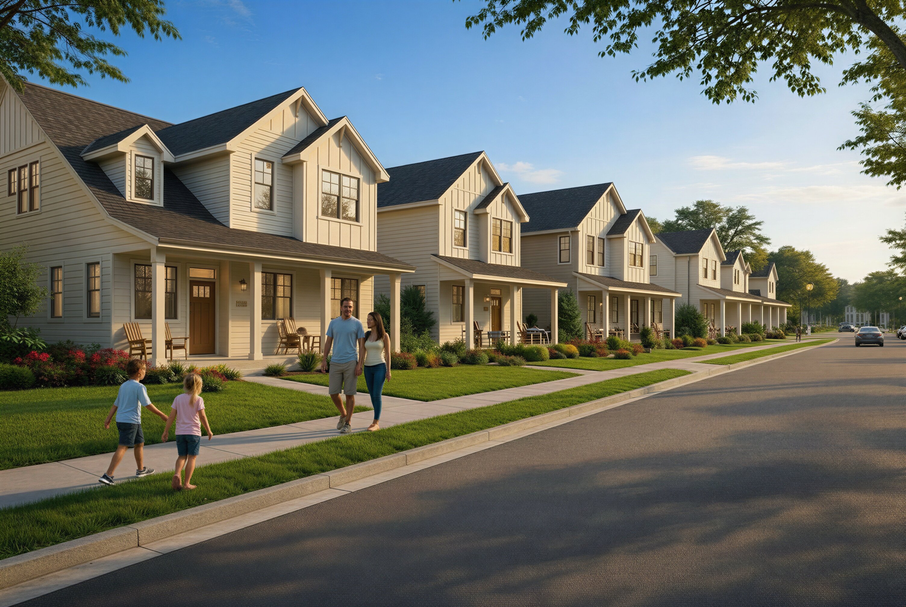 Exterior of homes