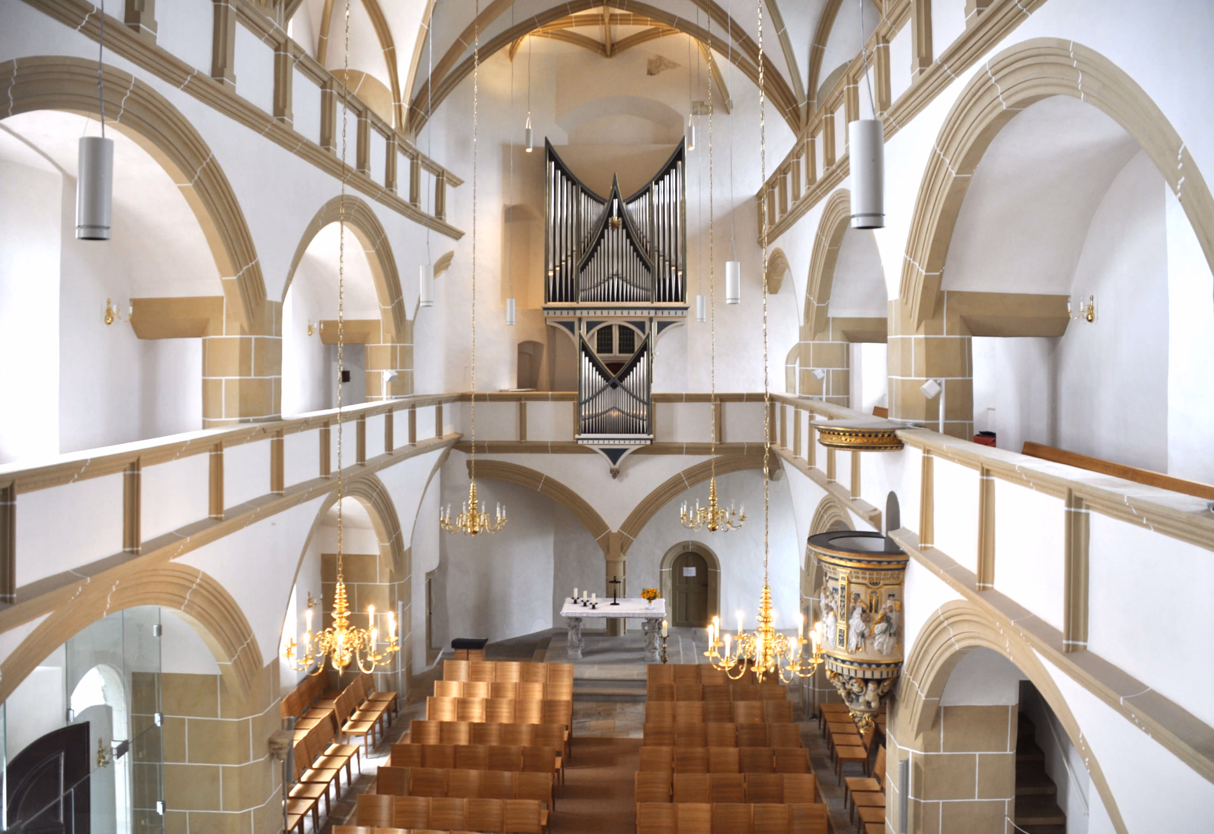 Die Schlosskapelle in Torgau. Foto: Andreas Praefcke