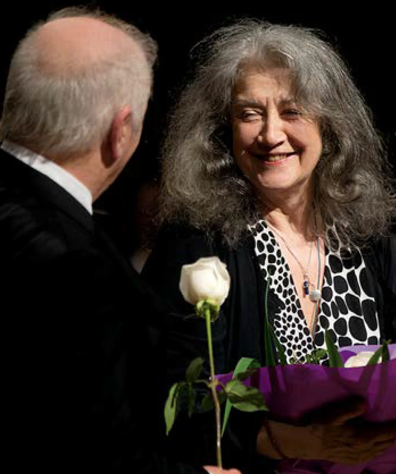 Daniel Barenboim und Martha Argerich nach einem Auftritt in Buenos Aires.