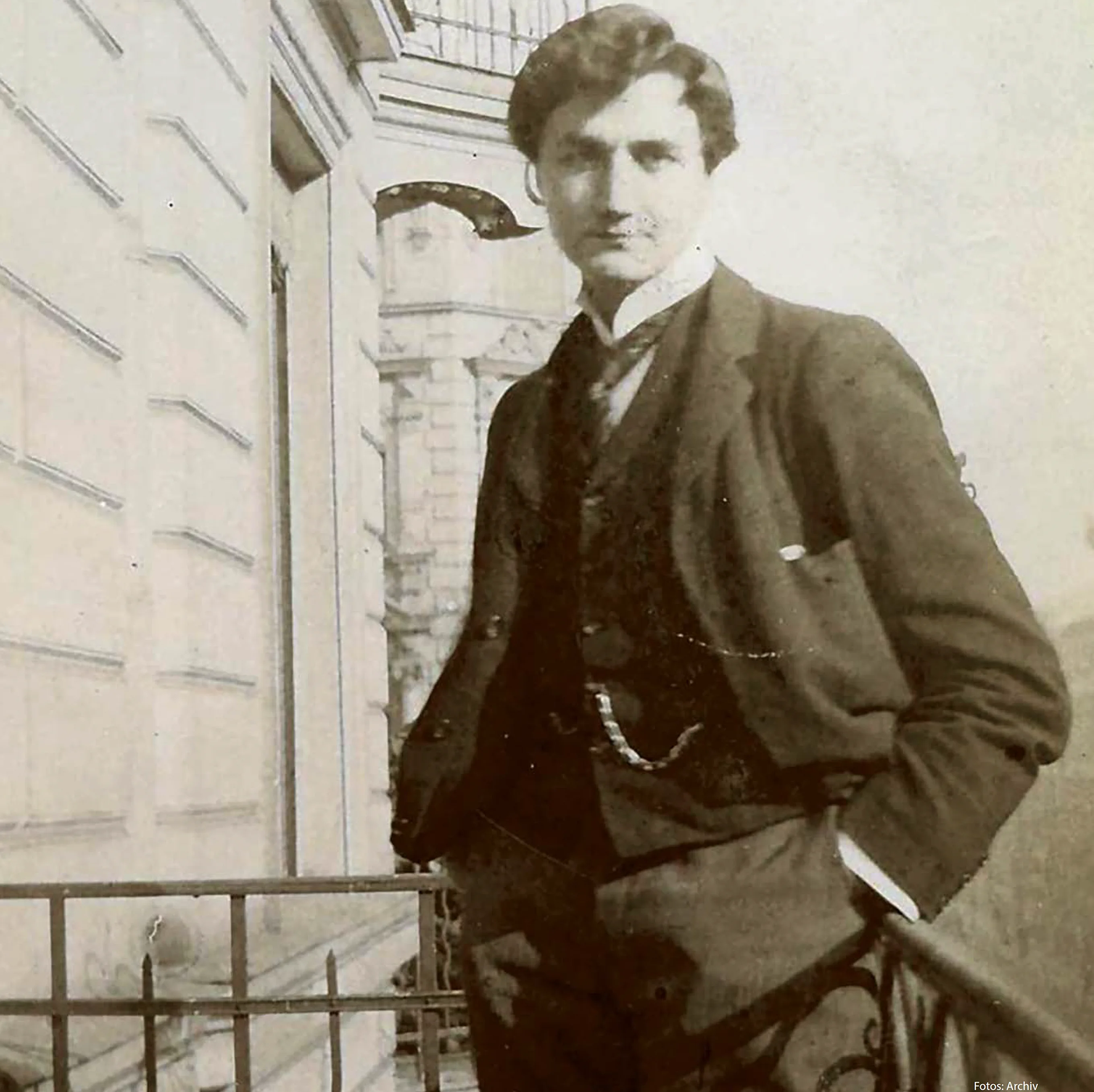 Vor seiner Zeit als musikalische Berühmtheit: Ralph Vaughan Williams mit Mitte 20