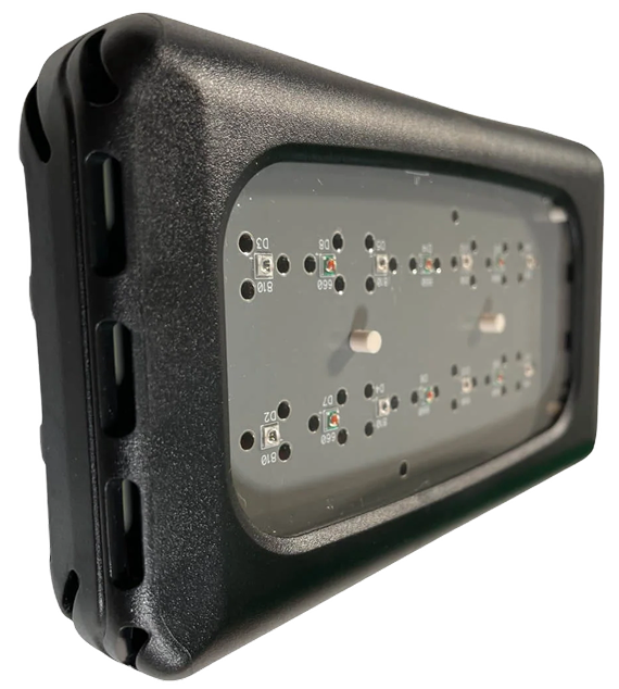 side and front view angle of LZR UltraBright device