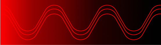 Abstract design featuring red wavy lines over a black gradient background, creating a dynamic and modern visual effect.