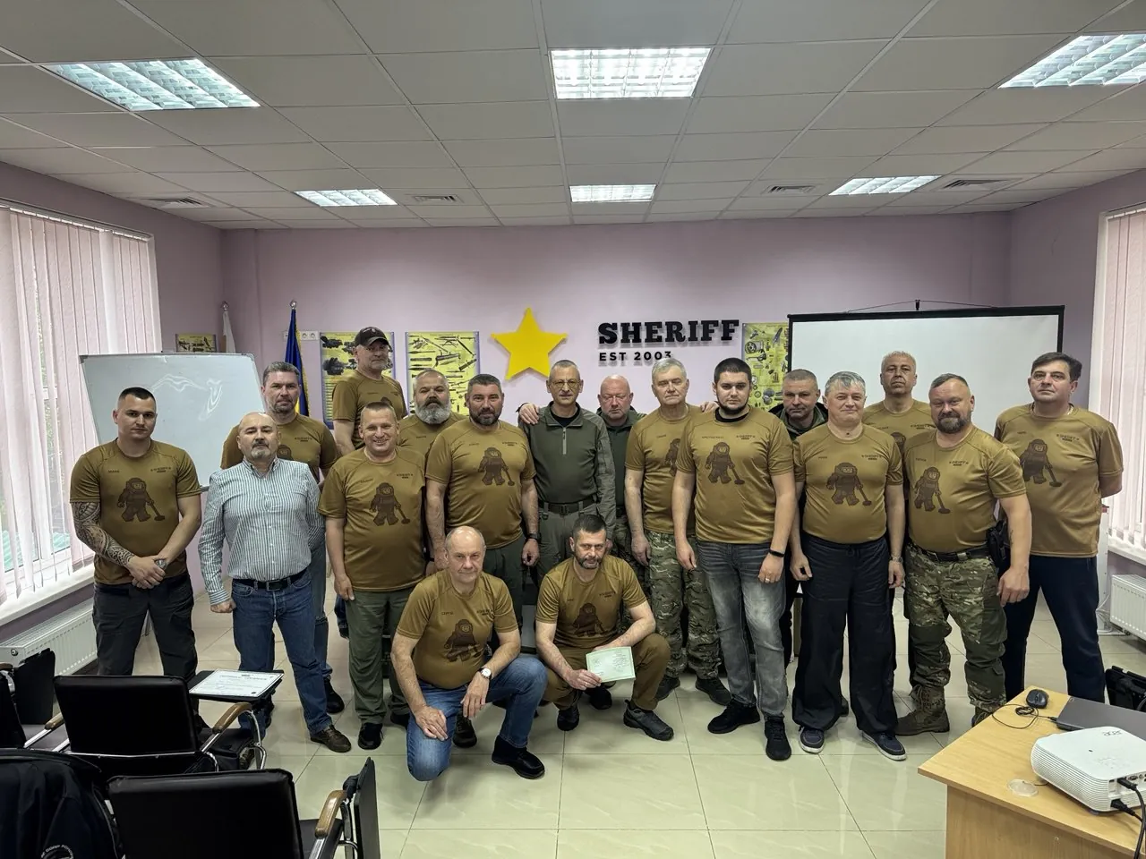 Сапери, які підтвердили професійну кваліфікацію в SHERIFF DEMINING