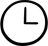 Clock badge