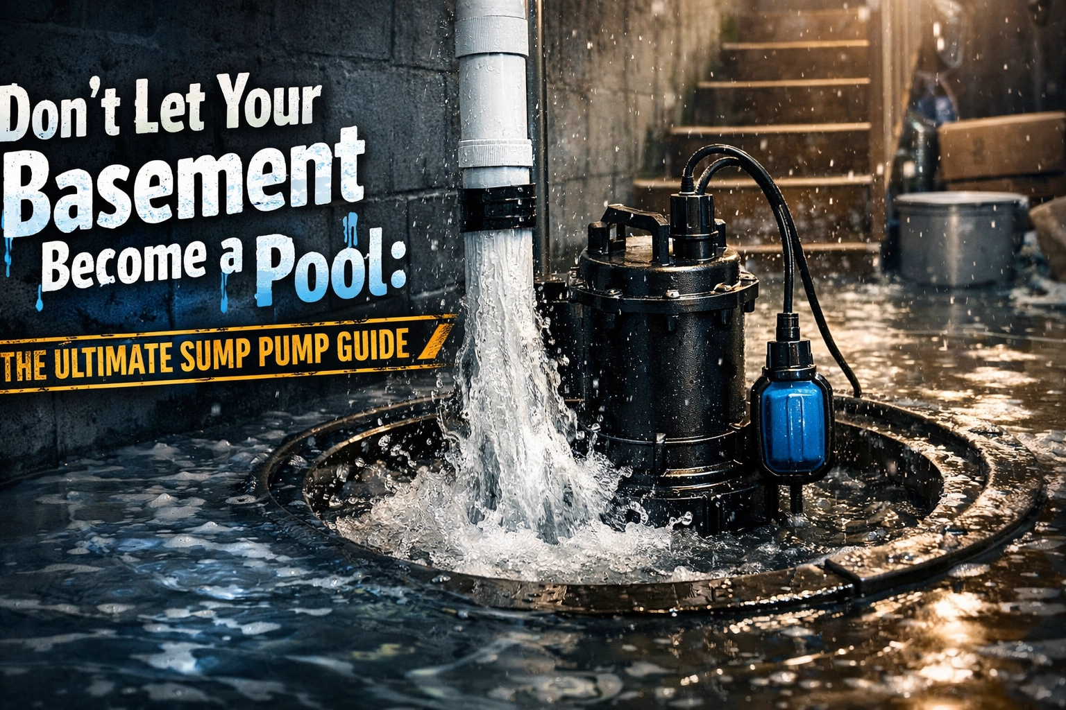 [HERO] Don't Let Your Basement Become a Pool: The Ultimate Sump Pump Guide