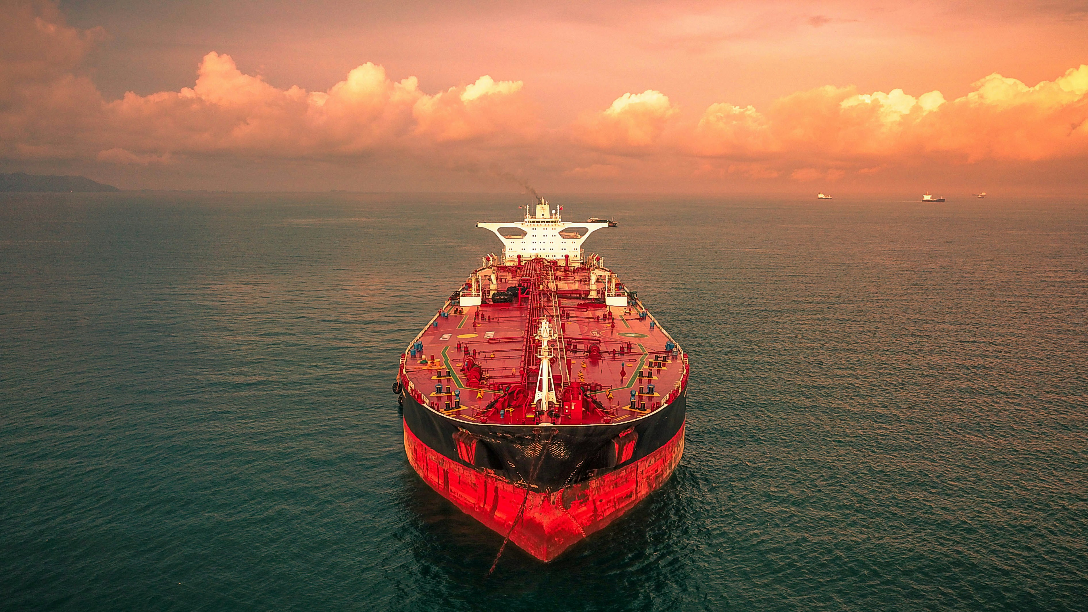 Cargo vessel at sea