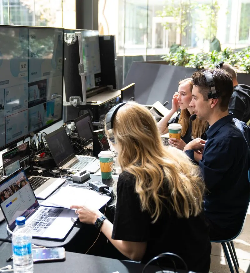 tech team hard at work 