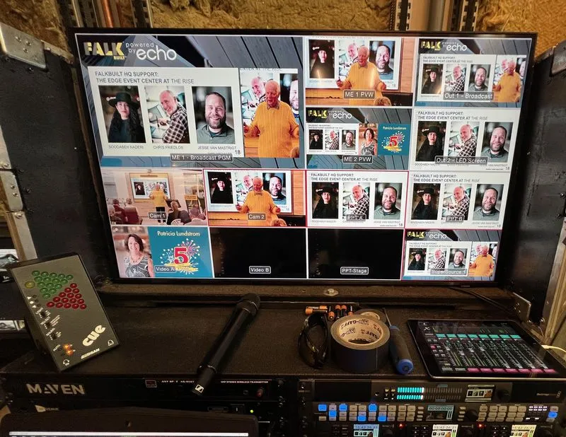 switcher with lit up buttons