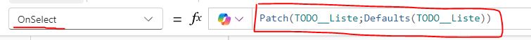 Fonction Patch dans PowerApps